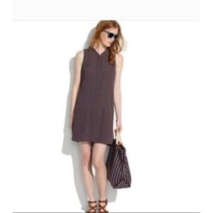 Madewell Women's Medium Gray Tunic Dress Broadway &‎ Brooke Viscose Sleeveless
